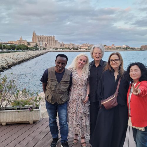From left to right: Etienne Nsereko, RNA, Ph.D - Rwanda, Ann-Chatrin Linqvist Leonardsen, RNA, Ph.D, Professor - Norway, Rebecca Madsen DNP, CRNA, APRN - USA, Thorunn S. Eliasdottir, CRNA, PhD - Iceland, Chair of the Education Committee, Gye Seong Jeong CRNA, PhD - South Korea
